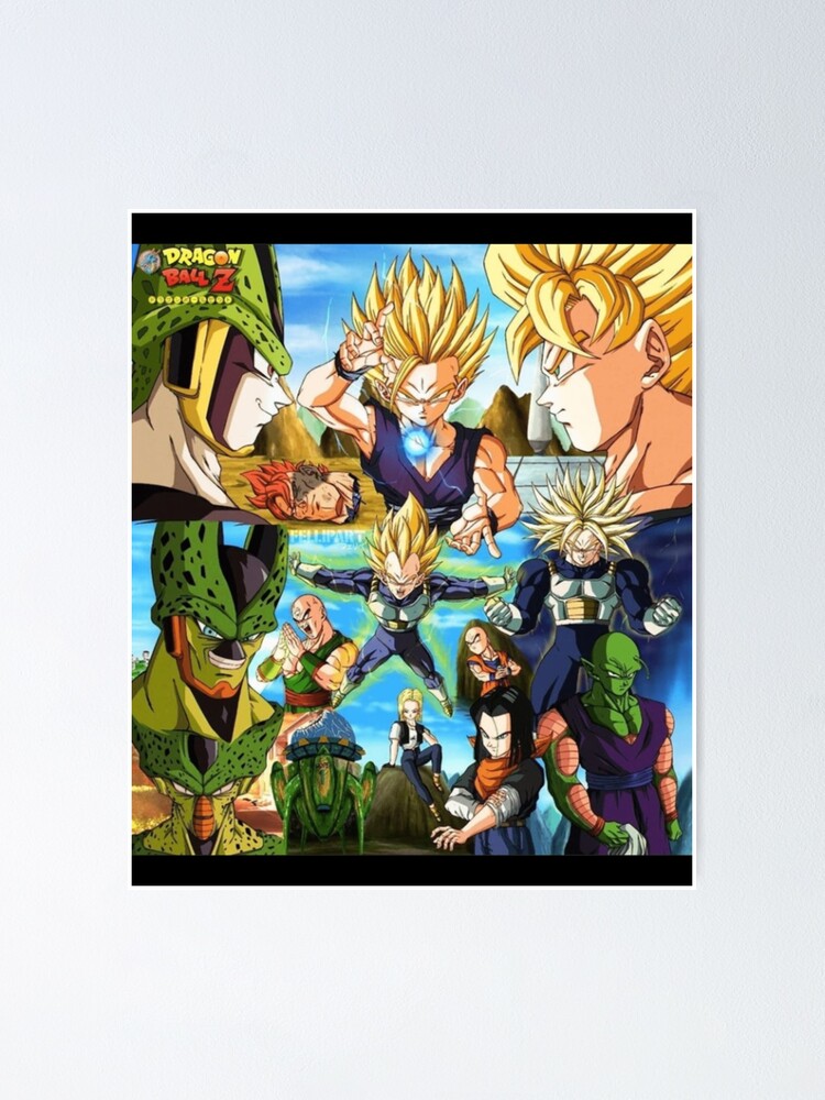 Dragon Ball Z Cell Saga Goku Vegeta Cell Gohan Piccolo Krillin Manga Anime  Classic Poster for Sale by Utntnhhppfuo