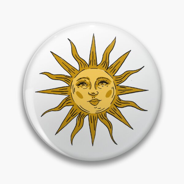 Item preview, Celestial Sunshine Yellow Retro Design designed and sold by kirstyelen.