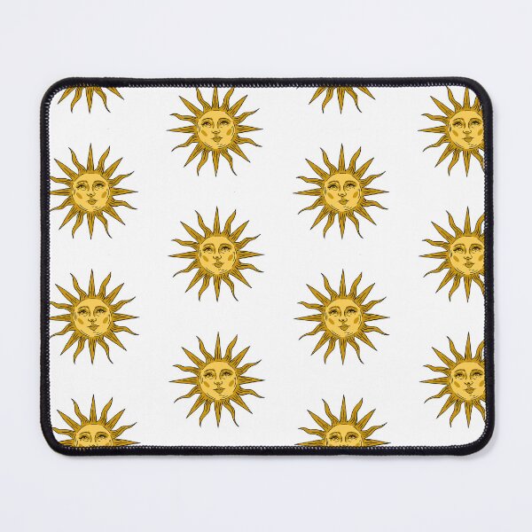Item preview, Celestial Sunshine Yellow Retro Design designed and sold by kirstyelen.