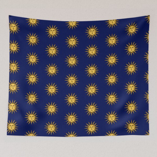Item preview, Celestial Sunshine Yellow Retro Design designed and sold by kirstyelen.