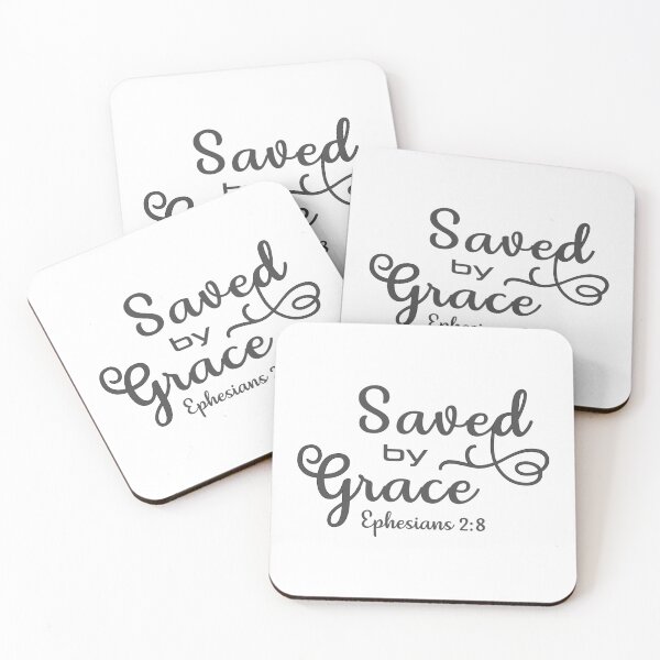 Item preview, Christian Bible Verse - Saved by Grace - Ephesians 2 verse 8 designed and sold by simplydesignart.