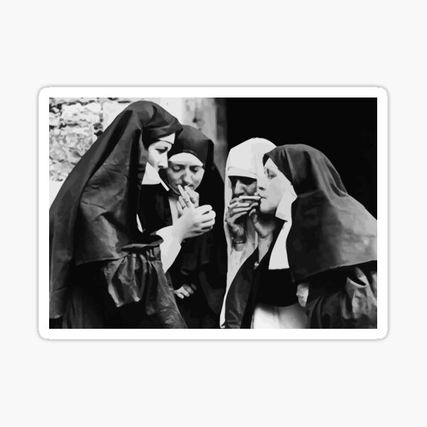 Item preview, Nuns Smoking designed and sold by Ashley Lustful.