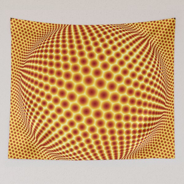 Item preview, Abstract geometric pattern of hexagons magnified in the middle designed and sold by siloto.