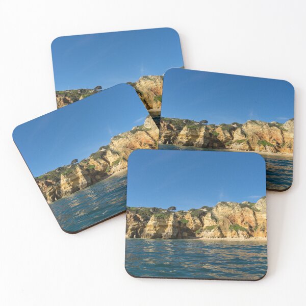 Item preview, Jewel Toned Ocean Art - Sailing by Algarve Cliffs and Beaches  designed and sold by Georgia Mizuleva.