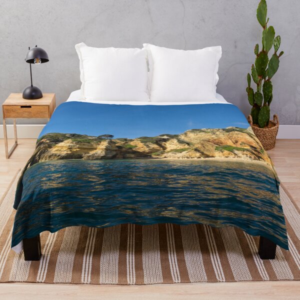 Item preview, Jewel Toned Ocean Art - Sailing by Algarve Cliffs and Beaches  designed and sold by Georgia Mizuleva.