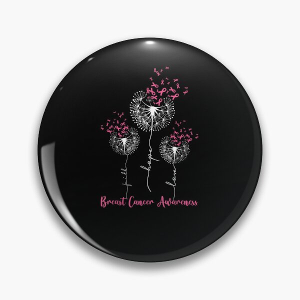 Item preview, Dandelion Faith Hope Love Breast Cancer Awareness Flower designed and sold by KimbempeCB.