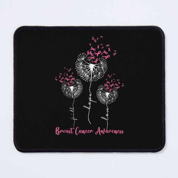 Item preview, Dandelion Faith Hope Love Breast Cancer Awareness Flower designed and sold by KimbempeCB.