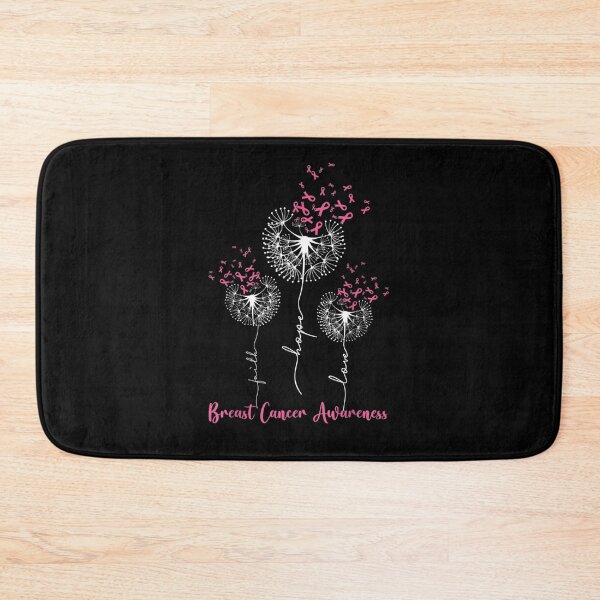 Item preview, Dandelion Faith Hope Love Breast Cancer Awareness Flower designed and sold by KimbempeCB.