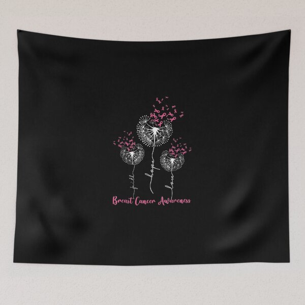 Item preview, Dandelion Faith Hope Love Breast Cancer Awareness Flower designed and sold by KimbempeCB.