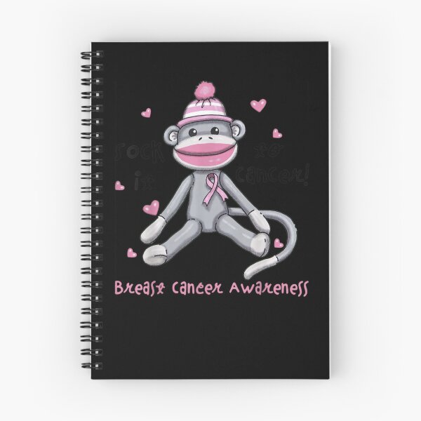 Item preview, Breast Cancer Awareness Monkey Sock It To Cancer designed and sold by KimbempeCB.