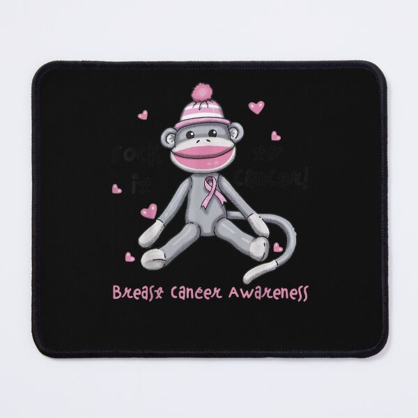 Item preview, Breast Cancer Awareness Monkey Sock It To Cancer designed and sold by KimbempeCB.