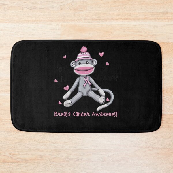 Item preview, Breast Cancer Awareness Monkey Sock It To Cancer designed and sold by KimbempeCB.