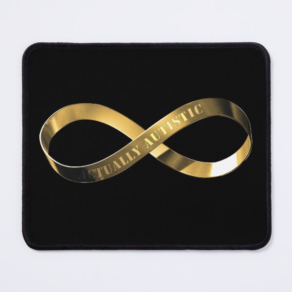 Item preview, Actually Autistic With Golden Infinity Symbol designed and sold by Luan Huynh.