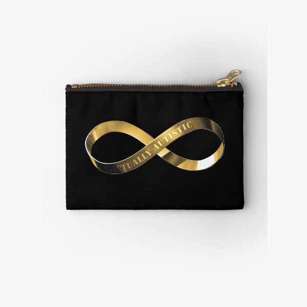 Item preview, Actually Autistic With Golden Infinity Symbol designed and sold by Luan Huynh.