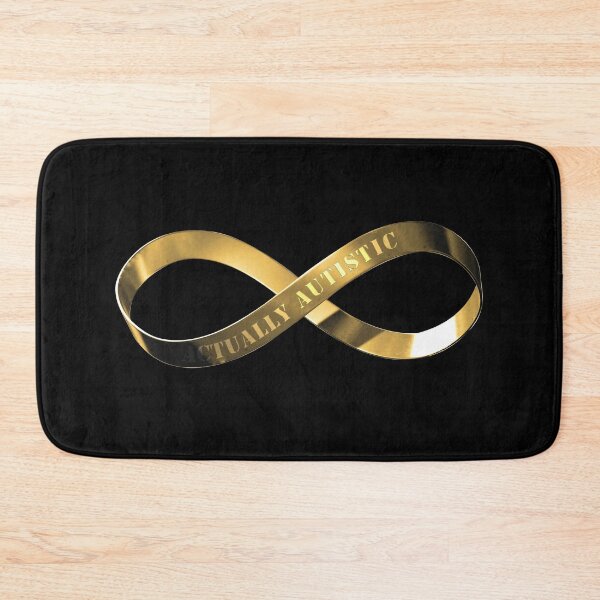 Item preview, Actually Autistic With Golden Infinity Symbol designed and sold by Luan Huynh.