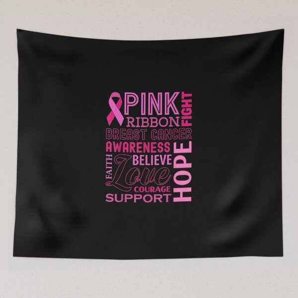 Item preview, Breast Cancer Awareness Pink Ribbon Hope Support Believe designed and sold by KimbempeCB.