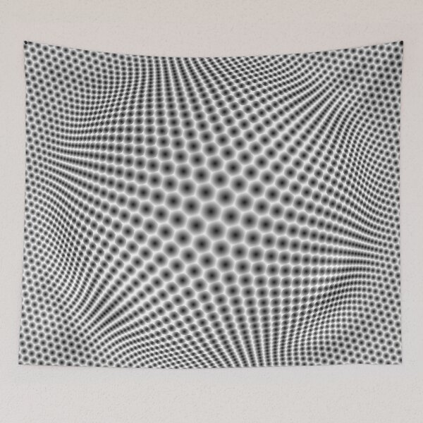 Item preview, Abstract geometric pattern of hexagons magnified in the middle designed and sold by siloto.