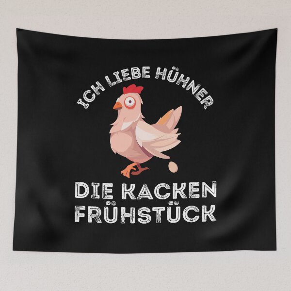 Item preview, Ich Liebe Hühner Die Kacken Frühstück , Funny Chicken Spruch designed and sold by uranus-art.
