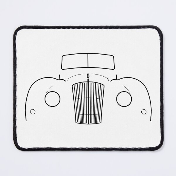 Item preview, AC 2 Litre 1950s classic car black outline graphic  designed and sold by soitwouldseem.