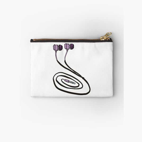 Item preview, Purple Earphones Illustration designed and sold by ZaraRoza.