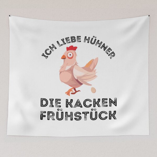 Item preview, Ich Liebe Hühner Die Kacken Frühstück , Funny Chicken Spruch designed and sold by uranus-art.