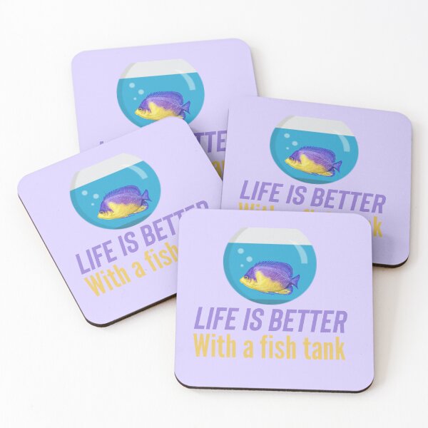 Item preview, life is better with a fish tank funny gift idea for fish tank  designed and sold by KHELISTORE.
