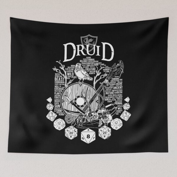 Artikelvorschau, Klassenserie RPG Druide - Version blanche . klassisch entworfen und verkauft von mischwpwarso.