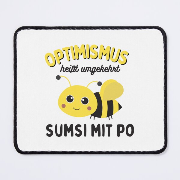Item preview, Optimismus heißt umgekehrt Sumsi mit Po , A great gift for honey bee Beekeeper designed and sold by uranus-art.