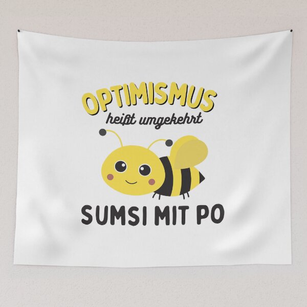 Item preview, Optimismus heißt umgekehrt Sumsi mit Po , A great gift for honey bee Beekeeper designed and sold by uranus-art.