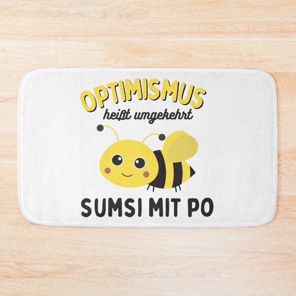 Item preview, Optimismus heißt umgekehrt Sumsi mit Po , A great gift for honey bee Beekeeper designed and sold by uranus-art.