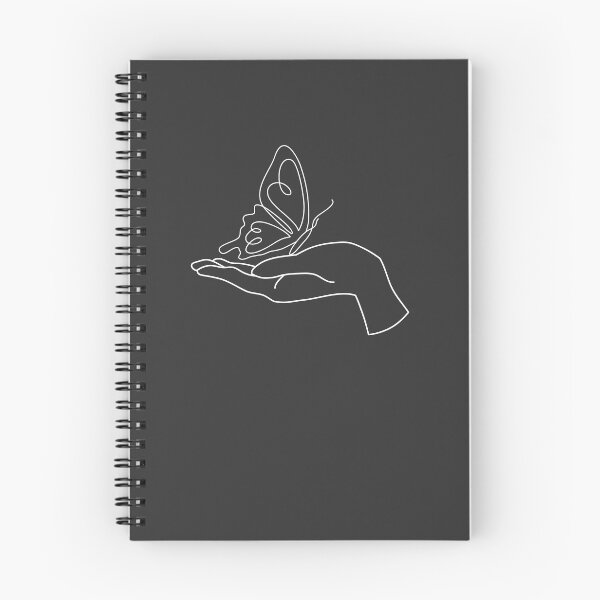 Item preview, Life is Fragile - Minimalistic Line Art Butterfly on Hand Palm designed and sold by LamaraK.