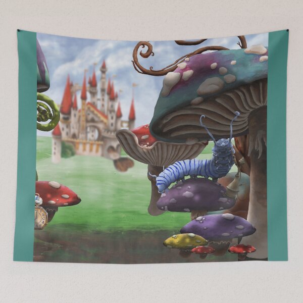 Item preview, Caterpillar in the Wonderland Toadstool Forest designed and sold by The Stag's Head Studio.