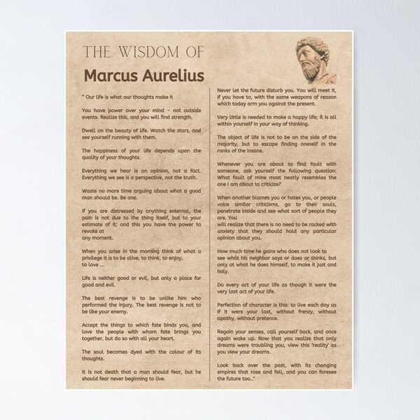 Item preview, The wisdom of Marcus Aurelius. Stoic Meditations. designed and sold by LaziniArts.