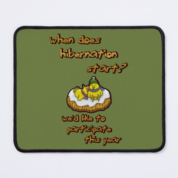 Item preview, When does hibernation start? We'd like to participate this year (birds) designed and sold by SolidEarthArt.