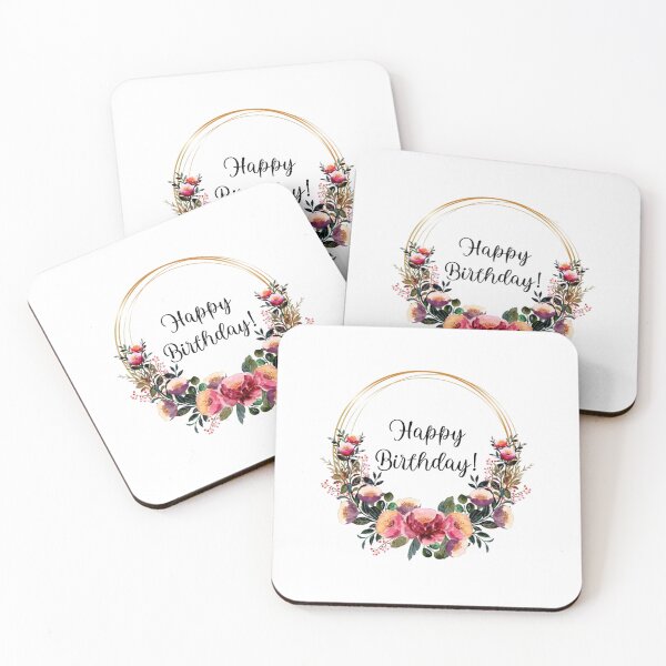 Item preview, Happy Birthday | Floral design designed and sold by JustSeasons.
