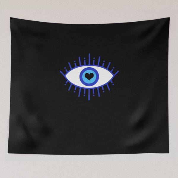 Item preview, Nazar Charm Blue Eyed Heart Eyeball For Spiritual Protection designed and sold by Nessshirts.