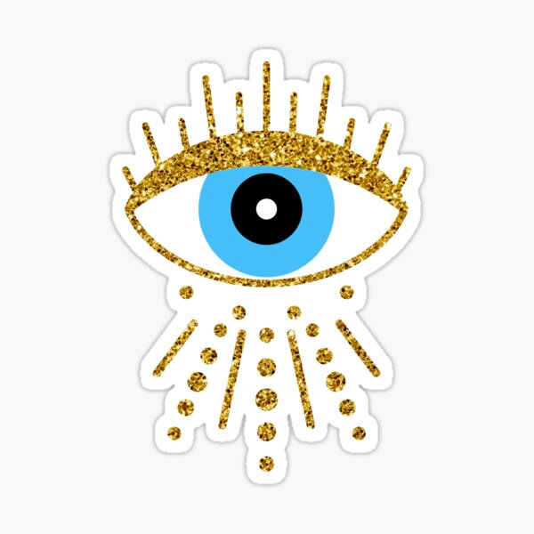 Nazar Evil Eye Ward Protection Symbol Charm Curse Magic Multi-Color  Embroidered Iron-On Patch Applique
