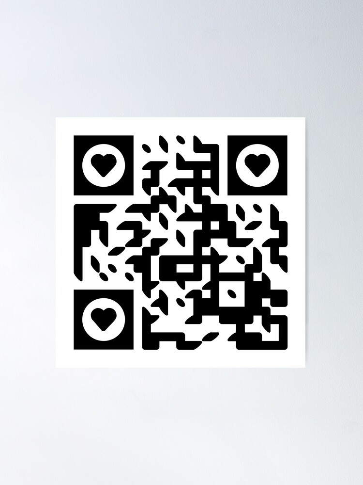 QR Code Rick Roll  Link Prank | Poster