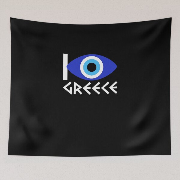 Item preview, I Love Greece Nazar Eye Symbol For A Greek Roots Lover designed and sold by Nessshirts.