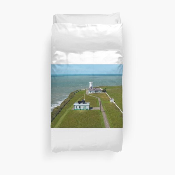 View west from Nash Point Lighthouse Duvet Cover