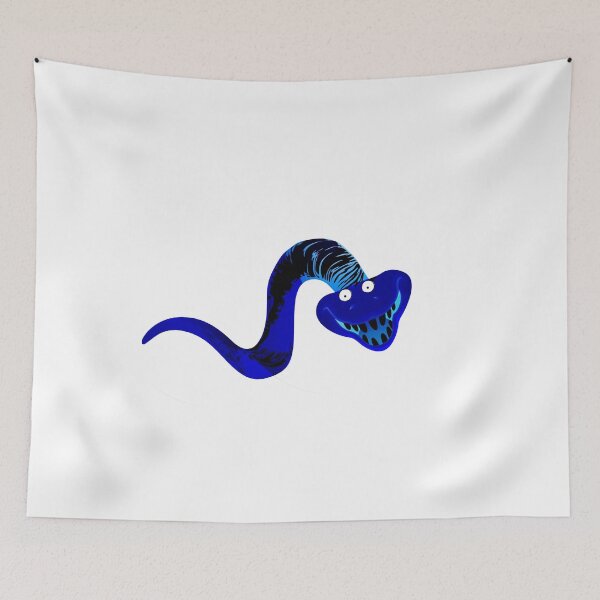 Item preview, Blue snake on a white background. designed and sold by lllKWPHOTOlll.