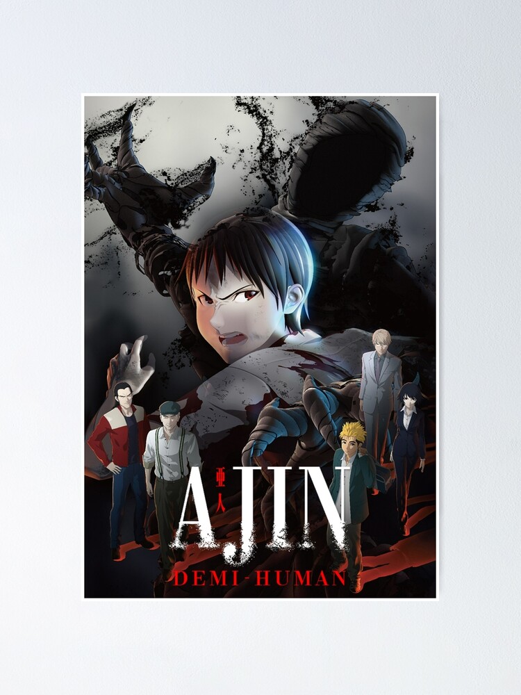 Ajin Manga Vs Anime, Ajin Anime Poster, Manga Print