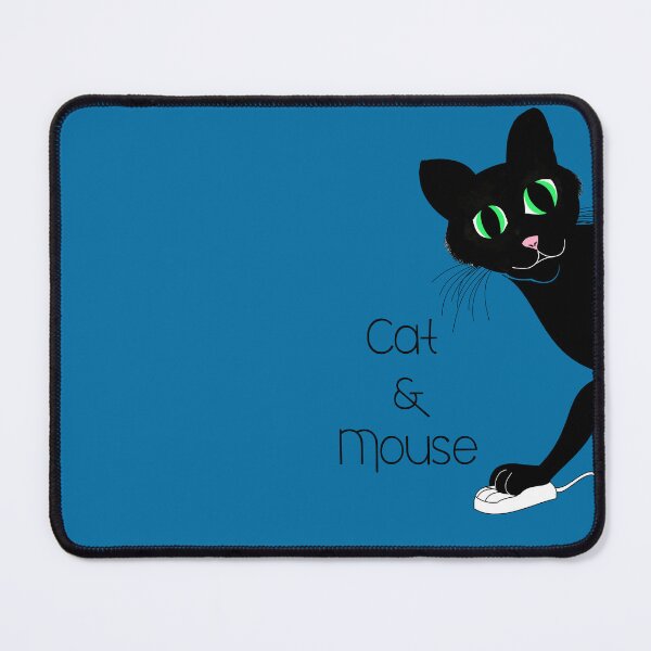 Item preview, Cat & Mouse teal design designed and sold by MystixJack.