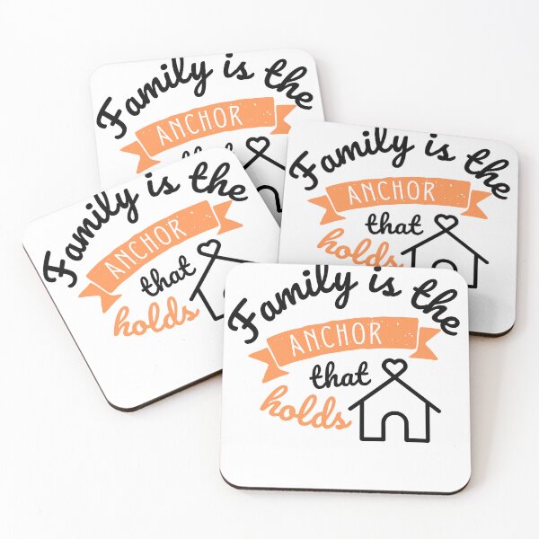 Item preview, FAMILY IS THE ANCHOR THAT HOLDS ESSENTIAL- cute quote about family love orange version designed and sold by MiKy1997.