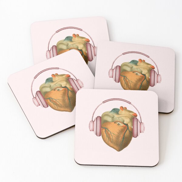 Item preview, Heartbeats (pink) designed and sold by Madame Memento.