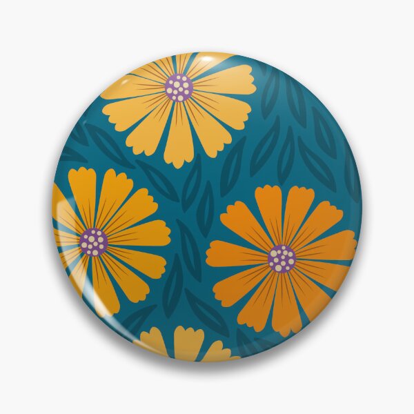 Item preview, Patrón de margaritas africanas naranjas designed and sold by Calislahn.