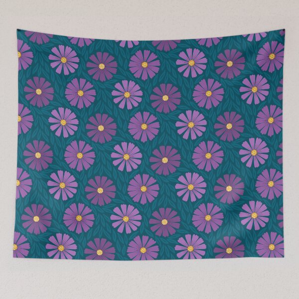 Aperçu de l'œuvre Motif de marguerites africaines violettes créée et vendue par Calislahn.