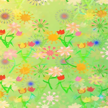 Artwork thumbnail, Spring Riot Pattern by RoxanneG