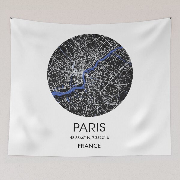 Item preview, Paris City Map designed and sold by randomorder.
