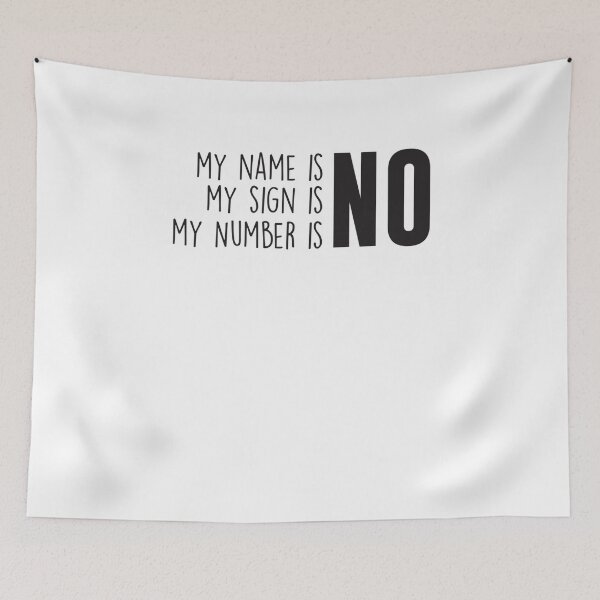 Item preview, Beautiful Model My Name Is No My Number Is No Awesome For Movie Fans designed and sold by RetaTremblay.